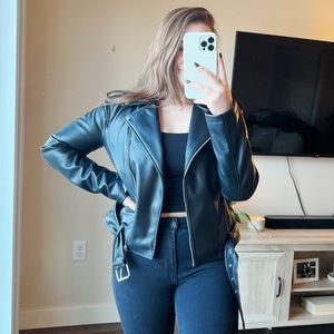 Black Vegan Moto Jacket